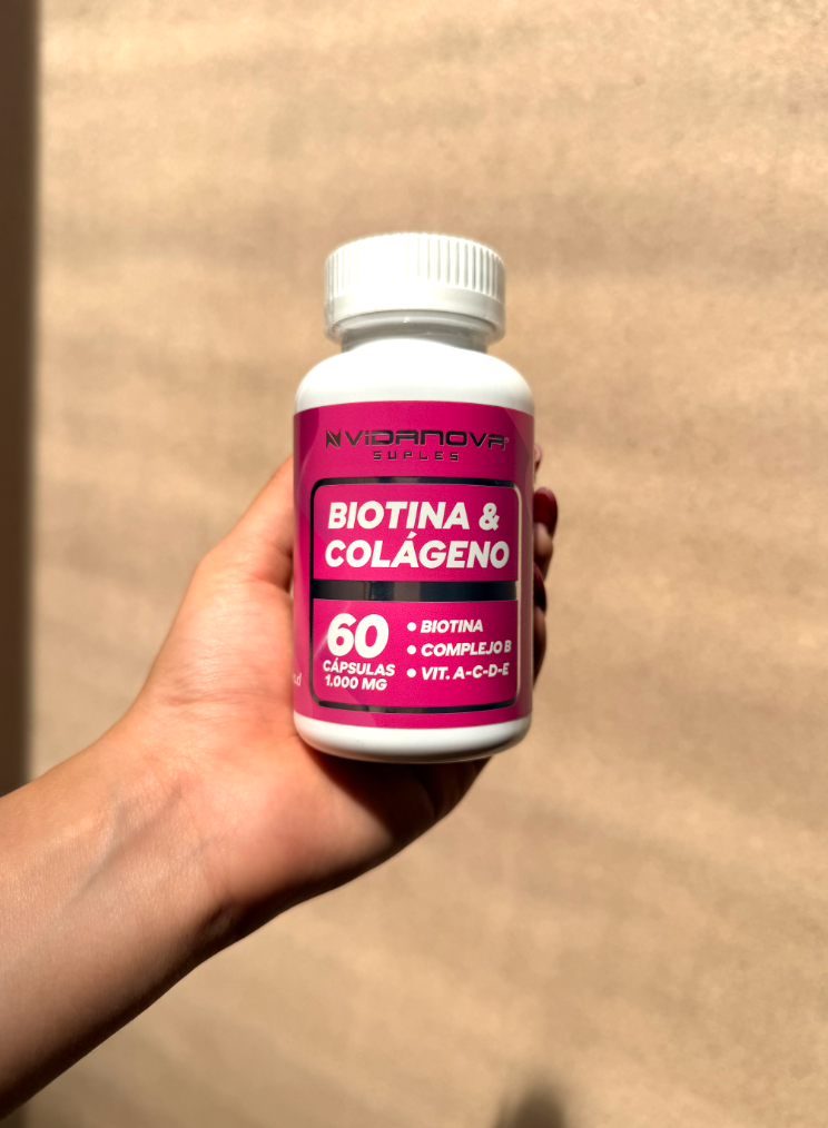 BIOTINA + COLÁGENO 1000MG 60CAPS