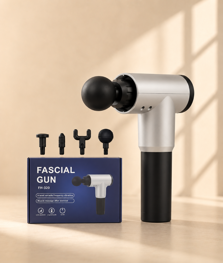 Pistola de Masaje Portátil – Recuperación y Relajación Muscular