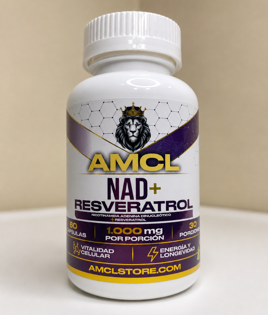 AMCL NAD+ Resveratrol – 60 Cápsulas | 30 Porciones